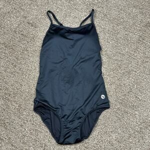 Baleaf Black One Piece Athletic Swimsuit Racerback Training NWT Size 38 L